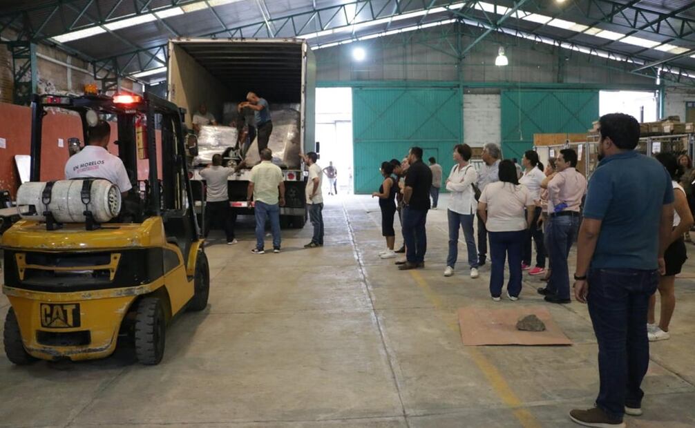 Llega material electoral a Morelos. Foto: Especial