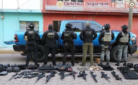 Operativo Enjambre golpea red de robo de transporte en Puebla; detienen a 9, incluidos 4 servidores públicos