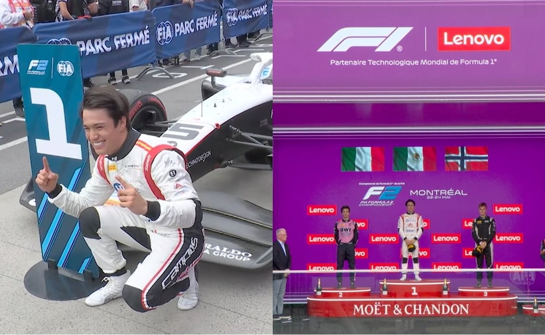 Noel León conquista su primera victoria en Fórmula 2 - Foto: Especial