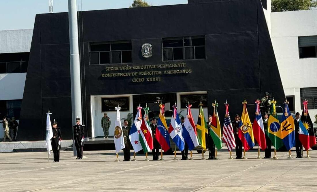 Ejército mexicano traspasa la presidencia de la Confederación de Ejércitos Americanos. Foto: Especial