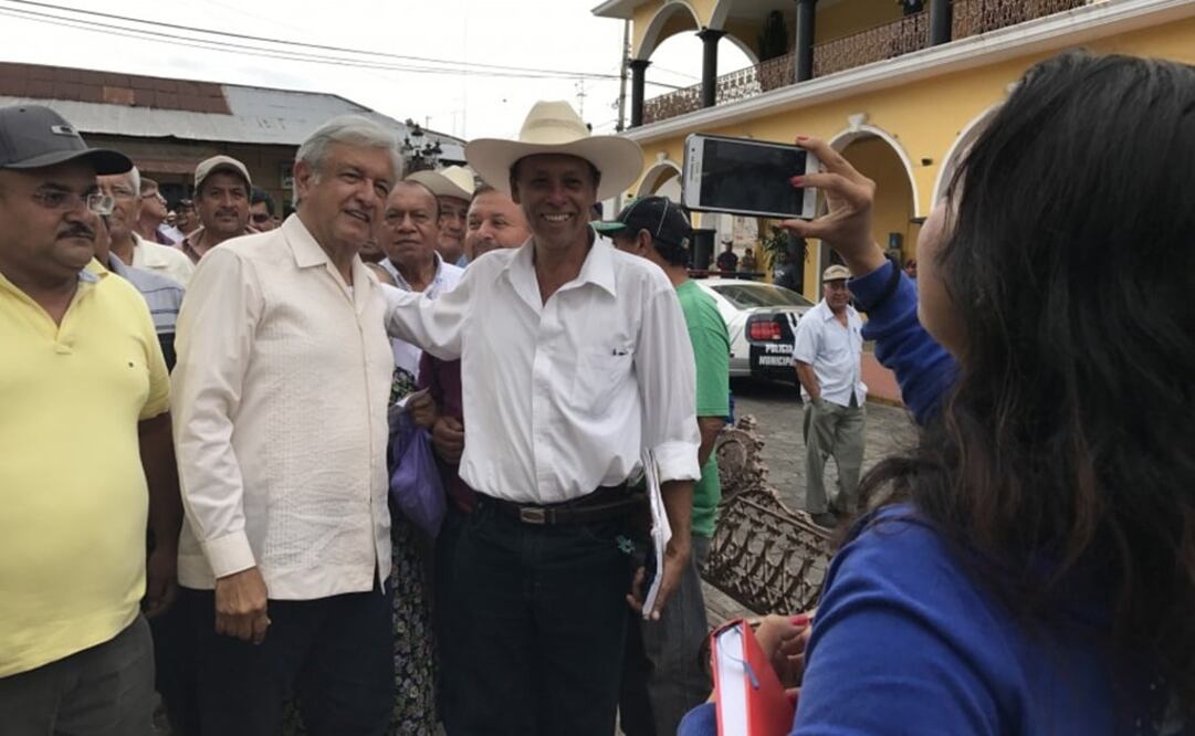 El líder nacional de Morena realiza una gira por Veracruz. /Especial