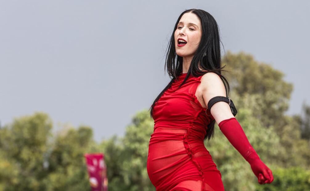 Presentación de la cantante Francisca Valenzuela durante la primera edición del Festival Hera en el Autódromo Hermanos Rodríguez. Foto: Gabriel Pano/EL UNIVERSAL.