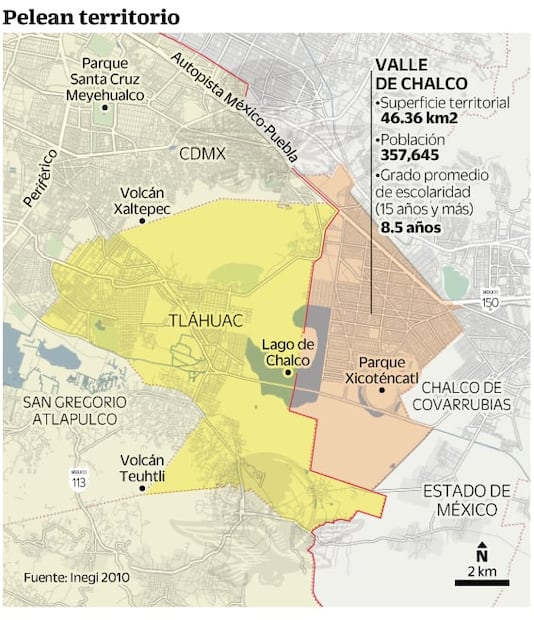 Tres cárteles pelean por el control de Valle de Chalco