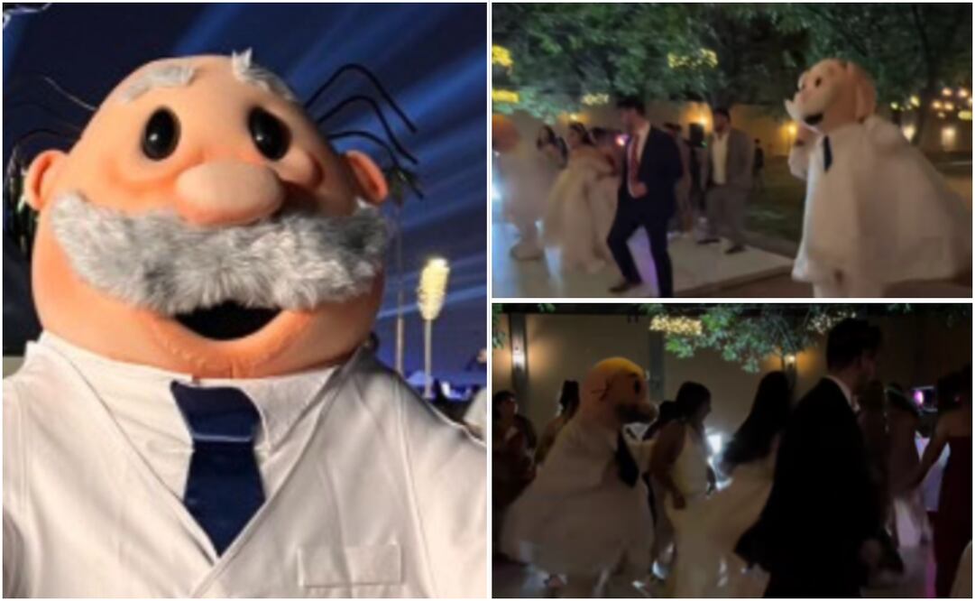 VIDEO: Mujer contrata botargas del Dr. Simi para su boda y se viraliza en redes, Foto: Captura de pantalla @asarelambriz