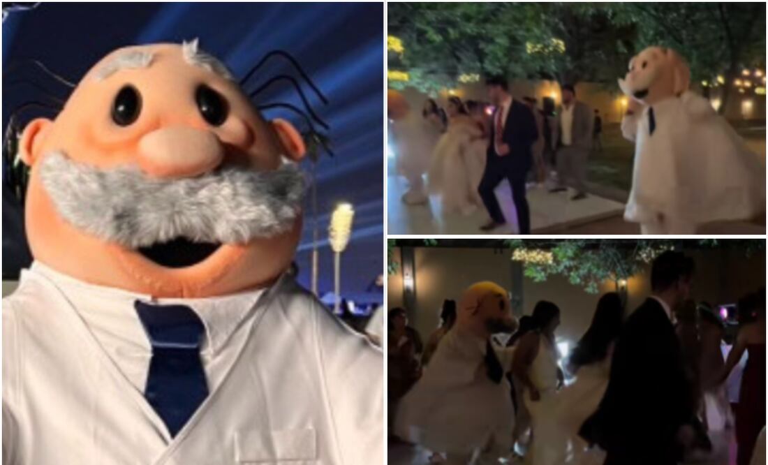 VIDEO: Mujer contrata botargas del Dr. Simi para su boda y se viraliza en redes, Foto: Captura de pantalla @asarelambriz