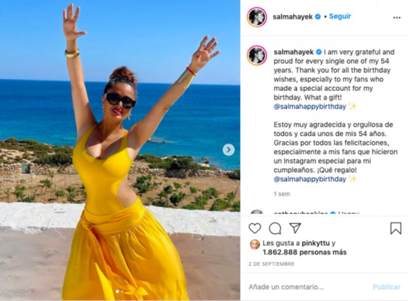 Salma Hayek presume bolsa de lujo hecha con materiales reciclados