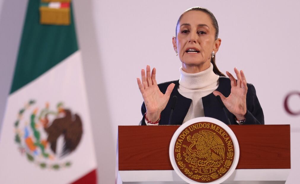 "No va a regresar la guerra contra el narcotráfico de Felipe Calderón", dice Sheinbaum sobre la Estrategia Nacional de Seguridad. Foto: Diego Simón Sánchez/EL UNIVERSAL