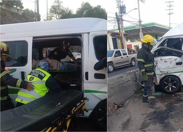 Choque automovilístico en carretera Nicolás Romero-Atizapán deja ocho personas lesionadas
