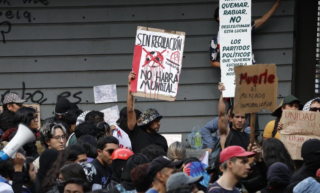 La segunda marcha contra la gentrificación toma ahora el sur de la CDMX (20/07/2025). Foto: Diego Israel / EL UNIVERSAL