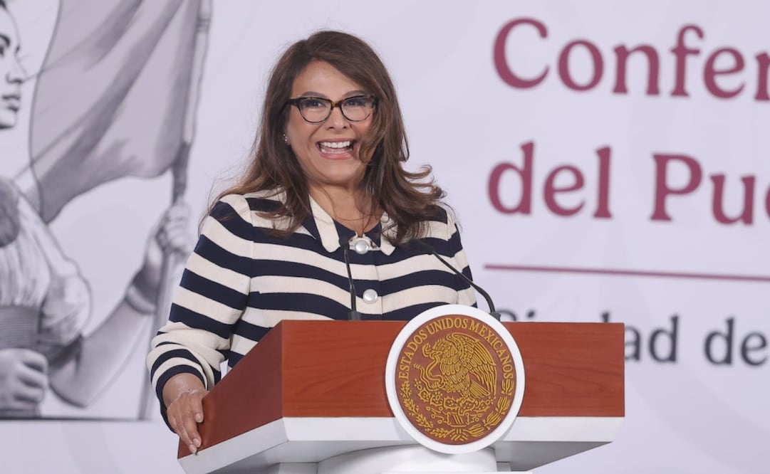 Conferencia de prensa de la presidenta Claudia Sheinbaum Pardo el 22 de mayo de 2026. Foto: Gabriel Pano / EL UNIVERSAL