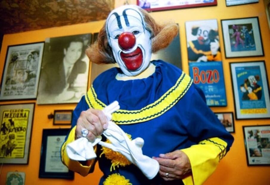 Bozo, el “Rey de los payasos”, decía la verdad en broma y tenía alma de cristal