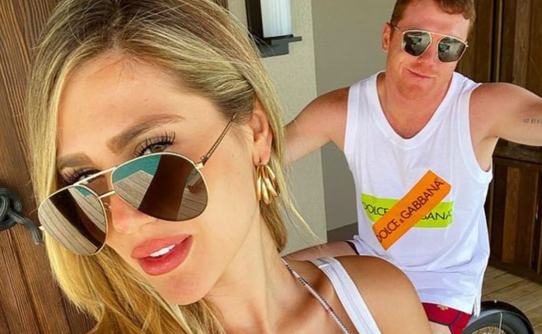 Fernanda Gómez y Canelo Álvarez. Foto: Instagram @fernandagmtz