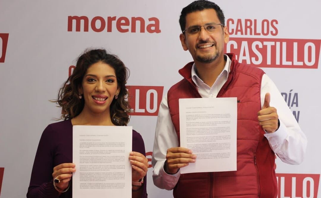 Carlos Castillo agradeció a Cynthia Barrios su decisión y aseguró que las mujeres estarán plenamente representadas en caso de ganar la elección. Foto: Especial