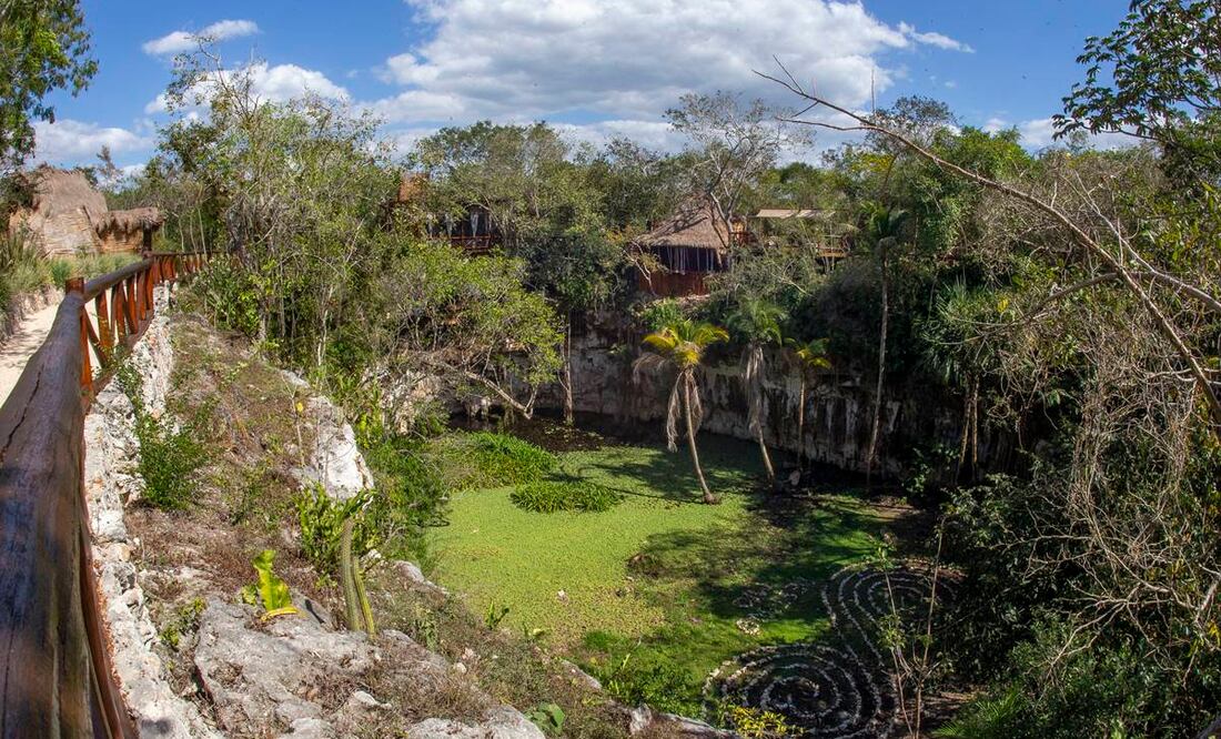 Esta propiedad fue una antigua hacienda henequenera. Fotos: Edgar Silva Fuentes