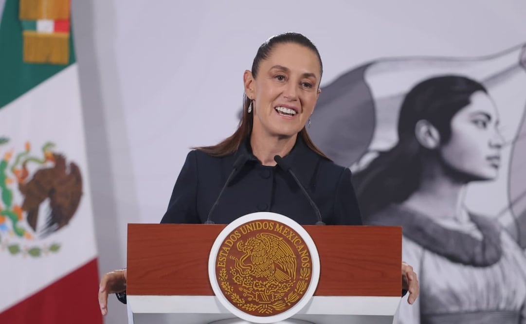 Conferencia matutina de la presidenta Claudia Sheinbaum Pardo en Palacio Nacional el 01 de abril de 2026. Foto: Gabriel Pano / EL UNIVERSAL