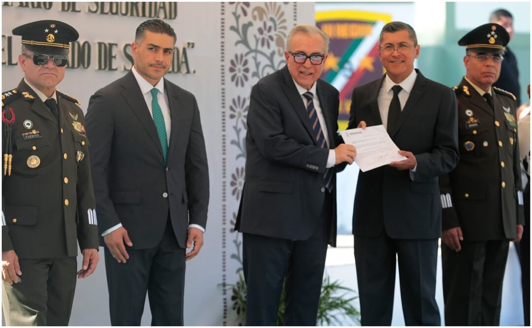 Buscan restaurar la paz en Sinaloa con el nombramiento, este 21 de diciembre del 2024, de Óscar Rentería Schazarino como nuevo secretario de Seguridad en la entidad. Foto: Oficial