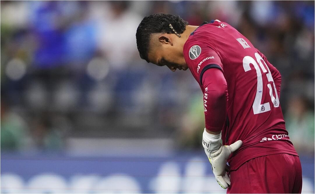 Kevin Mier, portero de Cruz Azul, durante la Leagues Cup. FOTO: AP