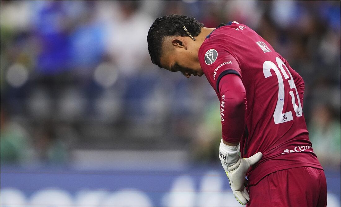 Kevin Mier, portero de Cruz Azul, durante la Leagues Cup. FOTO: AP