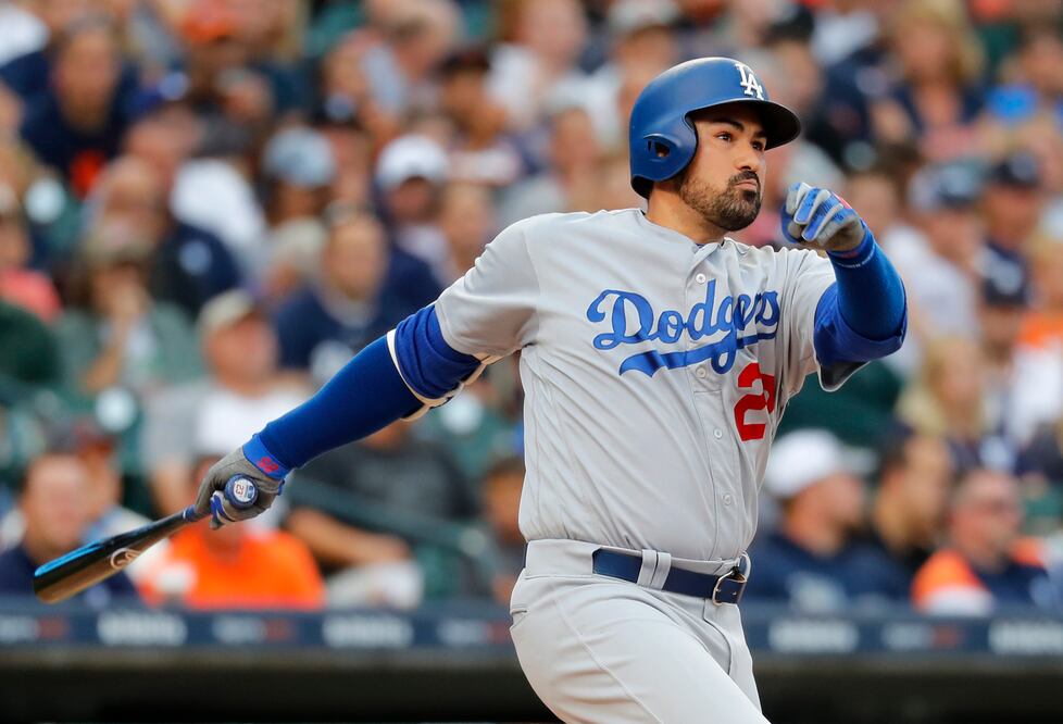 Reuters. Adrián González, jugador de los Dodgers de los Ángeles
