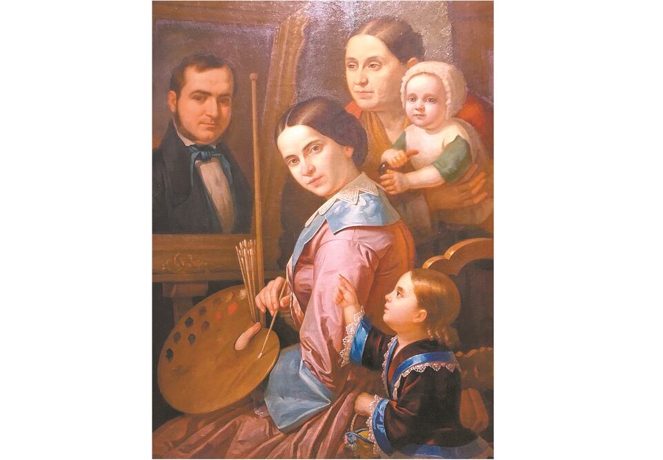 “Autorretrato con familia”, de Guadalupe Carpio. Fotos: ESPECIALES