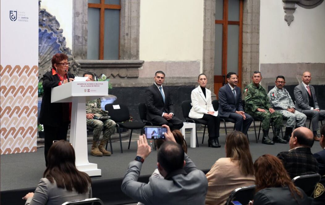 La fiscal enfatizó que la indolencia de la administración pasada permitió la operación de bandas criminales. FOTO: Especial/EL UNIVERSAL/