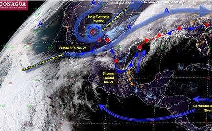 Tormenta invernal y frente frío ocasionarán nevadas al norte del país