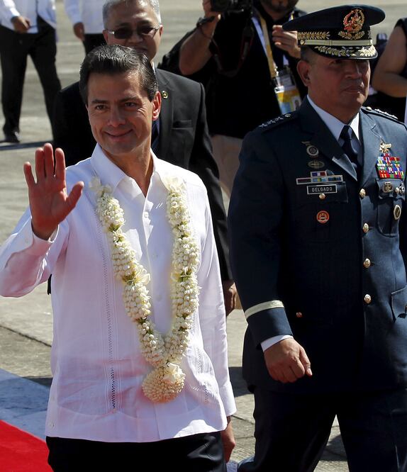 Peña Nieto llega a Manila (Czar Dancel.Reuters) 