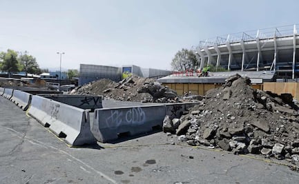 Inmediaciones del Estadio Azteca, una imagen que preocupa rumbo al México vs Portugal