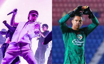 Peso Pluma "se olvida" de Atlas y festeja con Luis Ángel Malagón el título de América en la Campeones Cup