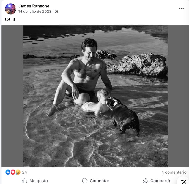 Aunque Ransone no era constante en redes sociales, su última publicación en Facebook data del 14 de julio de 2023. Foto: Captura de pantalla