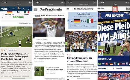 Prensa en Alemania explota por derrota ante México