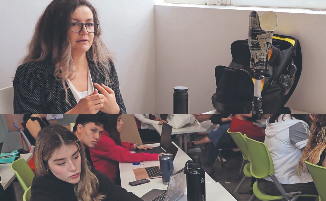 El proyecto es liderado por la investigadora y docente Ayca Kinik (arriba), quien guía a los estudiantes durante las actividades. Fotos: Tecnológico de Monterrey