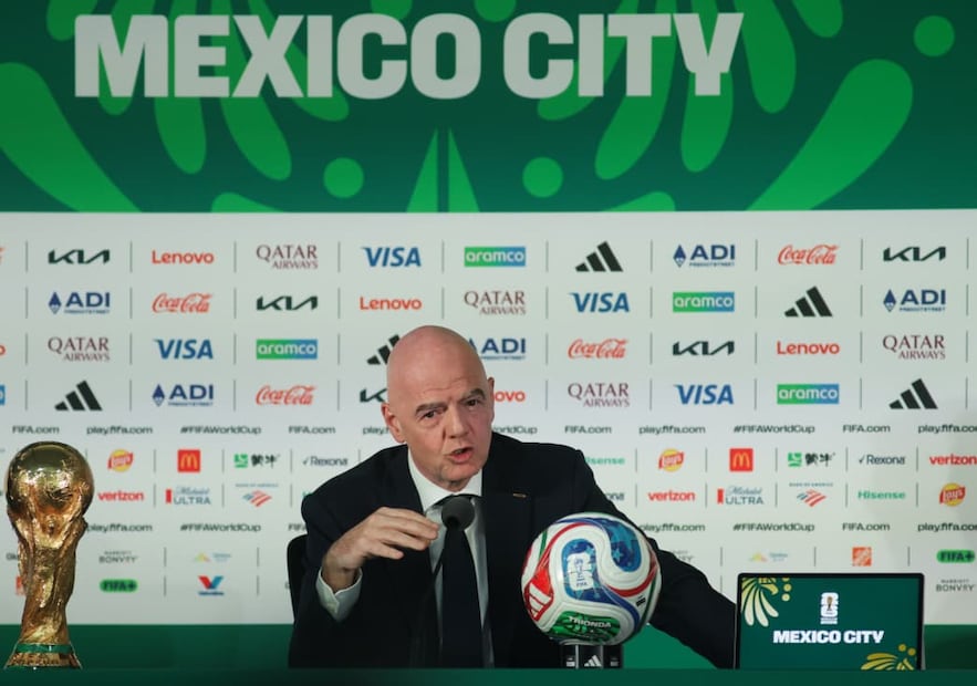 Gianni Infantino en conferencia de prensa previa a la inauguración del Mundial de 2026 - Foto: Carlos Mejía/EL UNIVERSAL