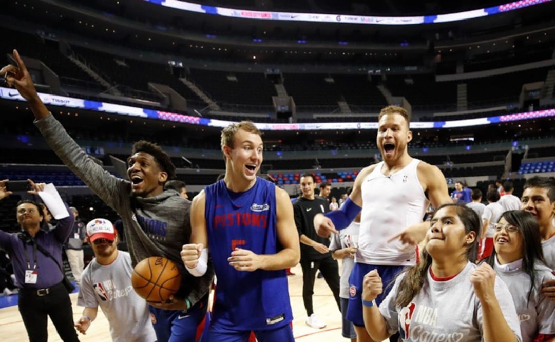 The Pistons spent a day of fun and sports activities with the children – Photo: Taken from NBA Cares’ Facebook account