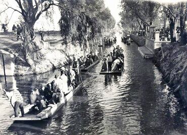 Cuando había agua en la Viga, zona de comercio y paseo