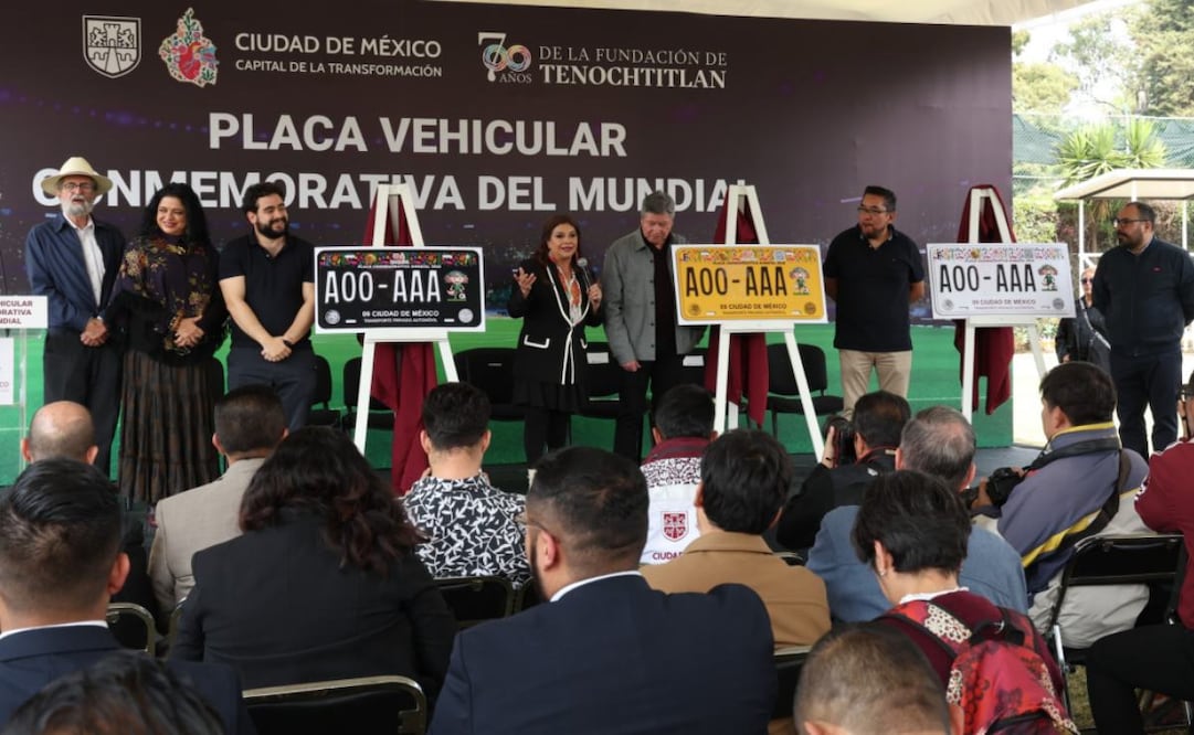 ¿Fan del futbol? CDMX tendrá placas vehiculares conmemorativas del Mundial de 2026.
Foto: Especial.