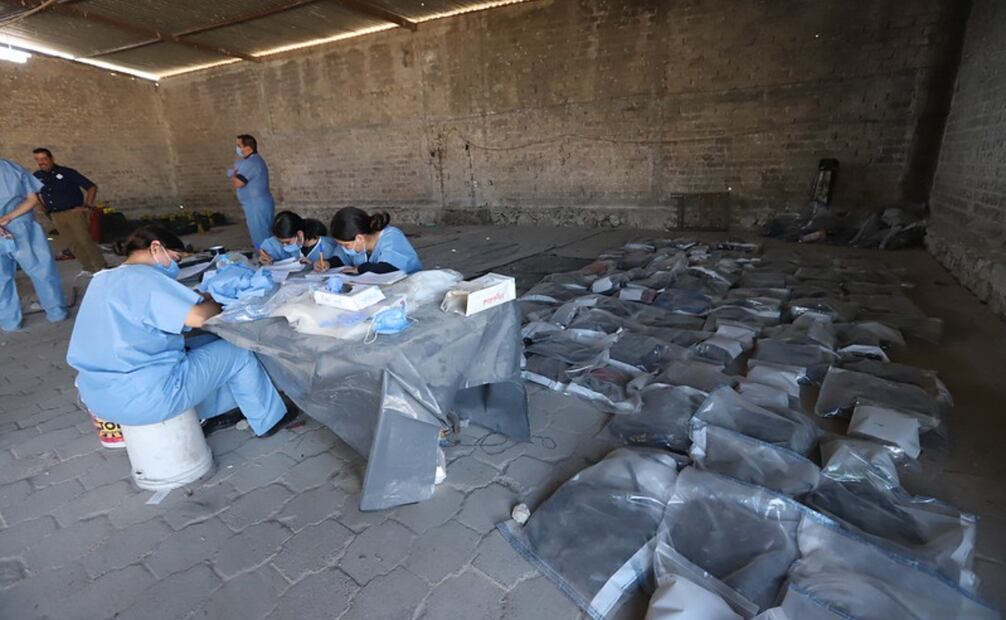 Informa Fiscalía del Estado sobre nuevos indicios de la investigación en el rancho Izaguirre. Fotos: de Coordinación de seguridad del gobierno de Jalisco