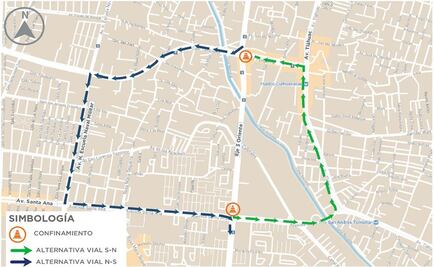 Cierran circulación en Eje 3 Oriente por obras en L5 del Metrobús
