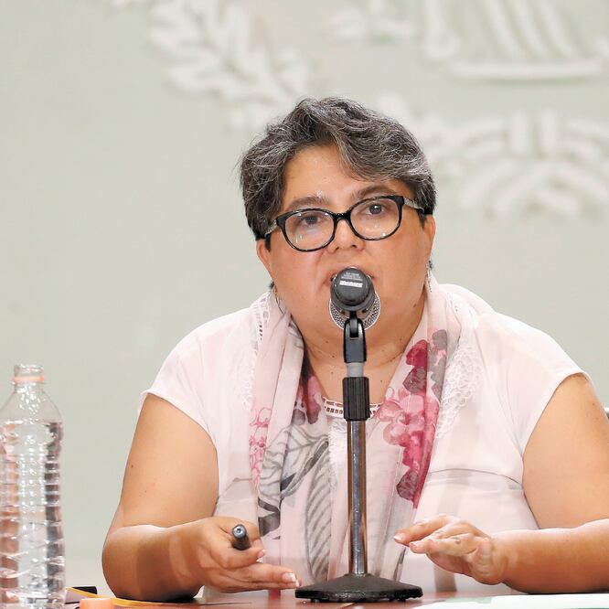 Raquel Buenrostro, oficial mayor de la Secretaría de Hacienda, aseguró que en la compra de material de curación los ahorros serán mayores. ARCHIVO EL UNIVERSAL