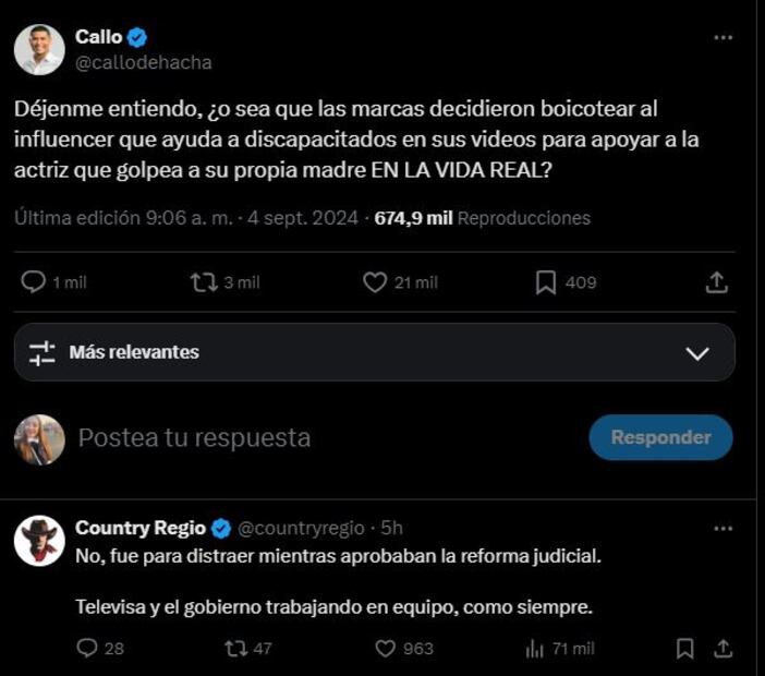 Publicación Callo de Hacha. Foto: Captura de pantalla