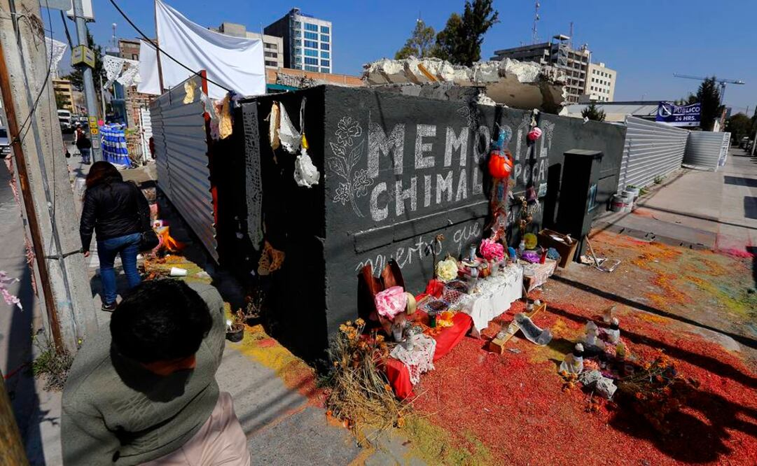 En la esquina de las calles Chimalpopoca y Bolívar, en la colonia Obrera, aún son visibles las huellas del primer memorial a las víctimas del terremoto del 19 de septiembre. FOTO: Berenice Fregoso/EL UNIVERSAL.