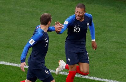El gol de Kylian Mbappé, el francés más joven en anotar un mundial