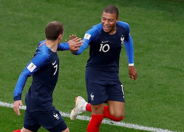 El gol de Kylian Mbappé, el francés más joven en anotar un mundial