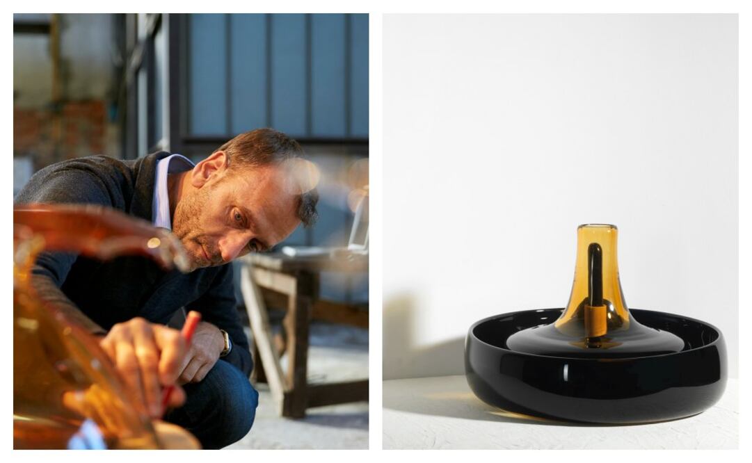 Hubert Le Gall colaboró con Ruinart para el diseño de la botella de su edición limitada Blanc de Blancs.