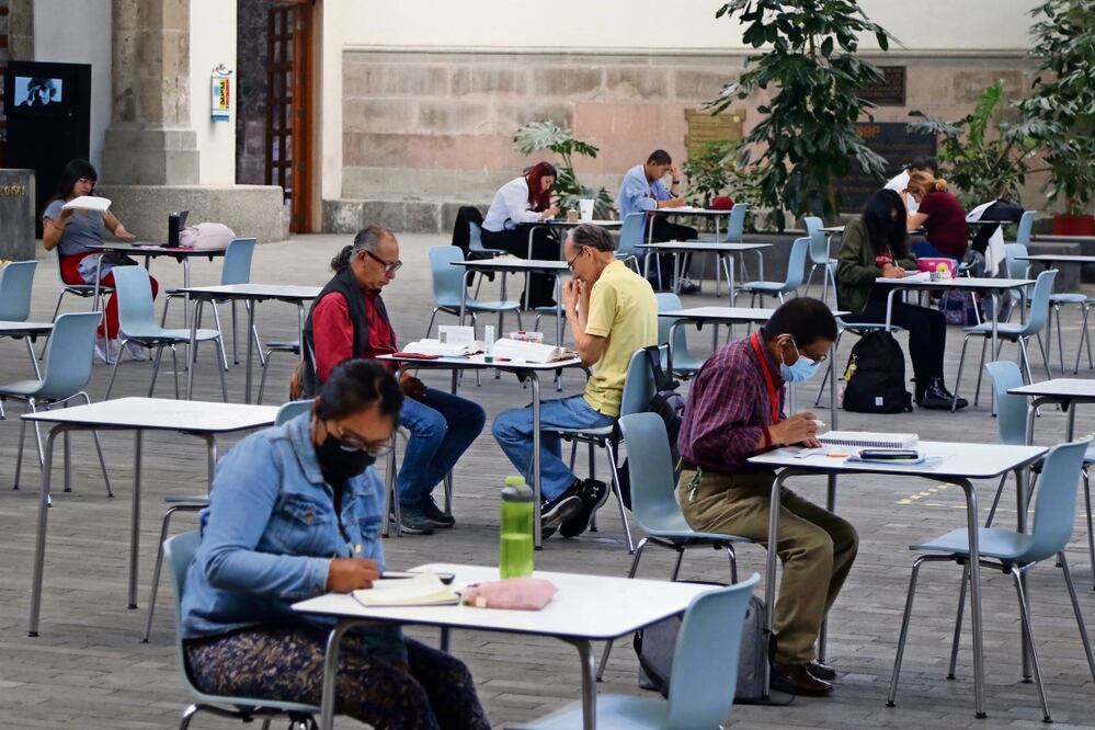 Pocos lectores se observaban ayer en uno de los espacios de la Biblioteca México. Foto: Carlos Mejía/ EL UNIVERSAL