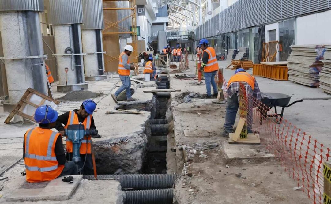 Avanza remodelación del AICM (14/11/2025). Foto: Especial