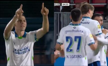 Chucky Lozano marca y asiste en la escandalosa goleada del PSV Eindhoven