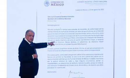 Desconfianza en autoridades militares en el caso Ayotzinapa no tienen fundamento, señala AMLO