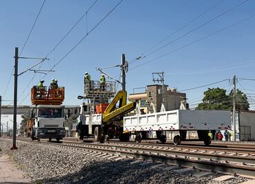 Inician pruebas de electrificación en tren al AIFA