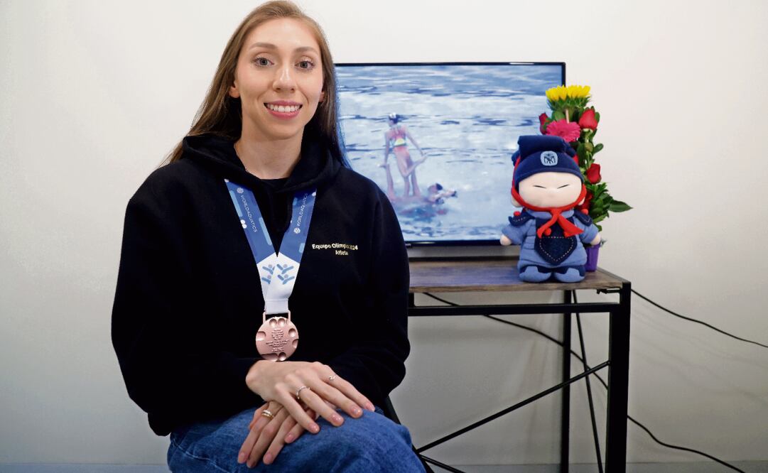 Su ilusión es seguir escribiendo historias, respaldada por compañeras y entrenadoras. Foto: Carlos Mejía / EL UNIVERSAL